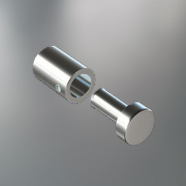 Fixation murale percée pour panneau de 2 à 10 mm