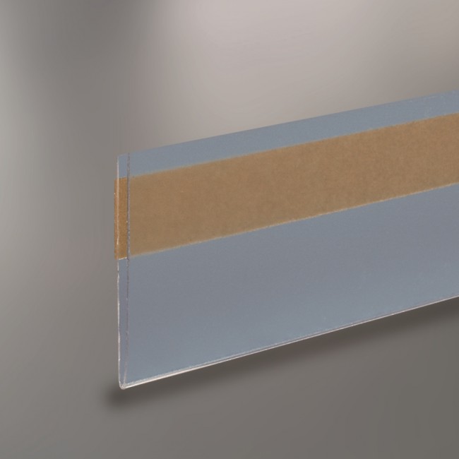 Porte-étiquettes Adhésifs Transparents - Lot De 50 Avec Cartons - 8x4 Cm - Pour étagères, Bureau, Magasin
