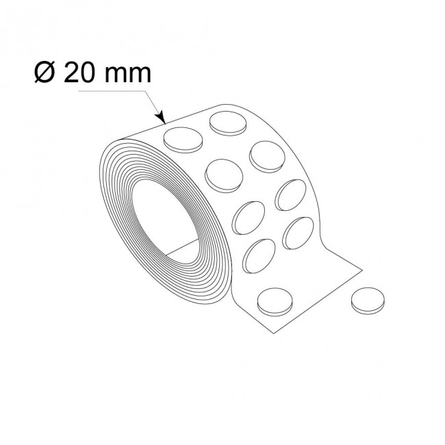 120 Pastilles Adhésives 30mm Noir - Marqueurs Ronds PVC Résistants Intempéries, Usage Intérieur Et Extérieur
