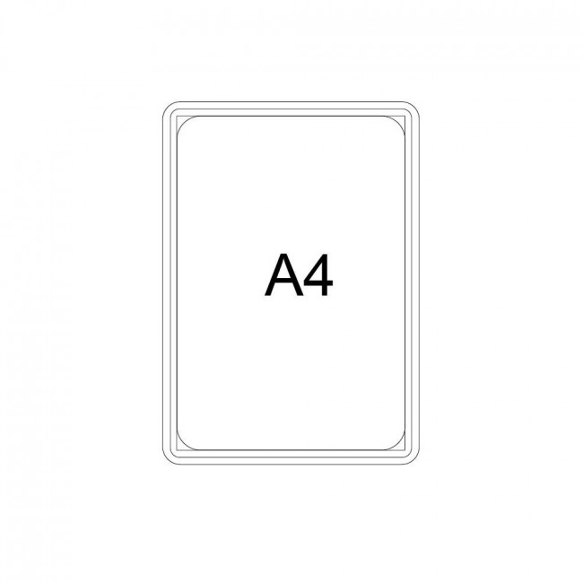 Cadre plastique transparent format A4