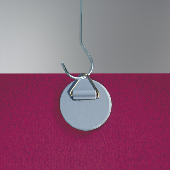 Crochet rond adhésif avec anneau métal - Crochet et anneau