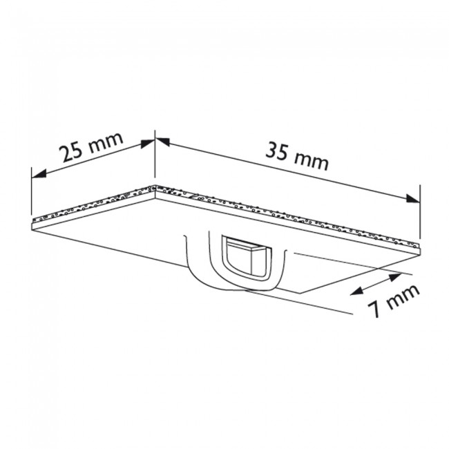 Platine Adhesive Crochet O 5 Mm