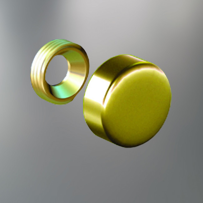 Cache-vis doré Ø 18,5 mm