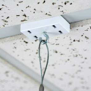 Aimant rectangulaire coque plastique avec crochet