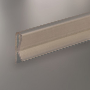 Profil pince-note adhésif transparent 2000 mm