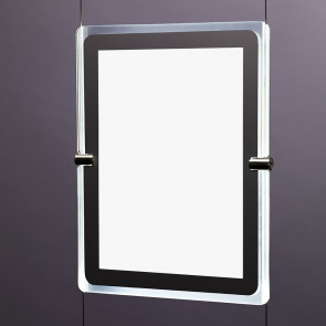 Pochette porte-affiche LED