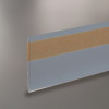 Profil porte-étiquette papier plié adhésif antireflet Hauteur 60 mm - Longueur 1000 mm - Dos 59 mm