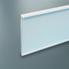 Profil porte-étiquette papier extrudé adhésif blanc Hauteur 40 mm - Longueur 1000 mm
